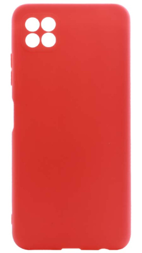 Силиконовый чехол для Samsung Galaxy A22S/A226 матовый красный