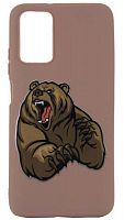 Силиконовый чехол для Xiaomi Redmi 9T злой медведь
