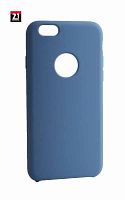 Задняя накладка Soft Touch для Apple Iphone 6/6S с вырезом синий