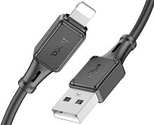 Кабель USB - 8-pin HOCO X101 Assistant, 1.0м, 2.4A черный