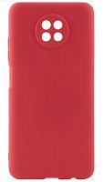 Силиконовый чехол для Xiaomi Redmi Note 9T матовый красный