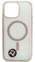 Силиконовый чехол для Apple iPhone 14 Pro Max MagSafe с уголками розовый