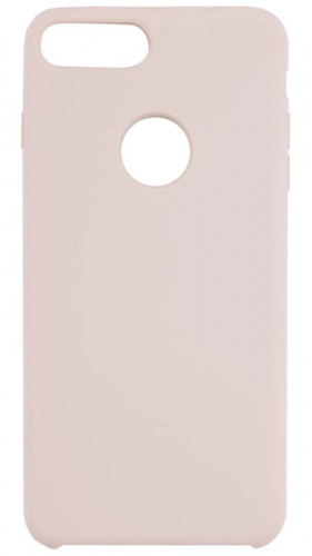 Задняя накладка Soft Touch для Apple Iphone 7 Plus с вырезом бледно-розовый