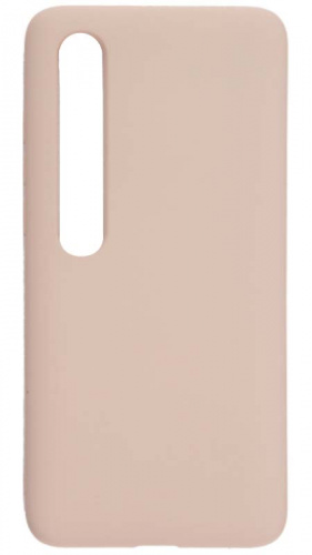 Силиконовый чехол Soft Touch для Xiaomi Mi10 бледно-розовый