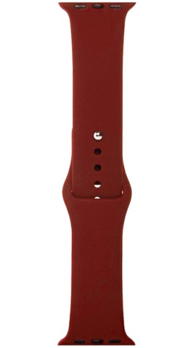 Ремешок на руку для Apple Watch 42-44mm силиконовый Sport Band темно-красный