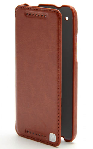 Чехол футляр-книга HOCO для HTC One mini (коричневый (Crystal))