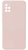 Силиконовый чехол Soft Touch для Samsung Galaxy A51/A515 бледно-розовый