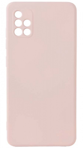 Силиконовый чехол Soft Touch для Samsung Galaxy A51/A515 бледно-розовый