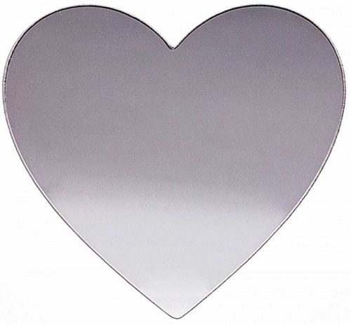Декоративная наклейка на чехол зеркальное сердце