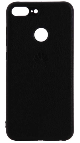 Силиконовый чехол для Huawei Honor 9 lite кожа с логотипом черный