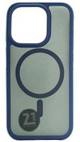 Силиконовый чехол HOCO для Apple iPhone 15 Pro Anti-fall Flexible Airbag Magnetic Case синий