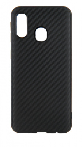 Силиконовый чехол для Samsung Galaxy A40/A405 карбон чёрный