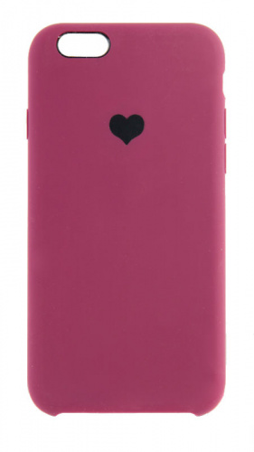 Задняя накладка Soft Touch Love для Apple Iphone 6/6S бордовый
