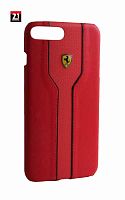 Чехол для iPhone 7+ Ferrari scuderia (Красный)
