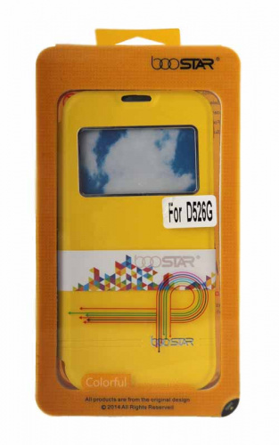 чехол-книга BOOSTAR для HTC Desire 526G желтый