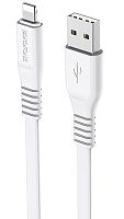 Кабель USB - Lightning Borofone BX23 1.0м 2.4A белый