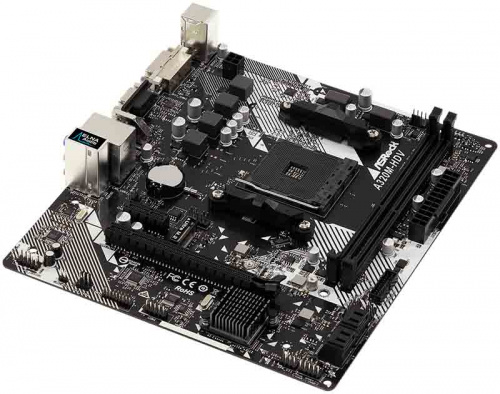 Материнская плата Asrock A320M-HDV R4.0 Soc-AM4 AMD A320 2xDDR4 mATX AC`97 8ch(7.1) GbLAN RAID+VGA