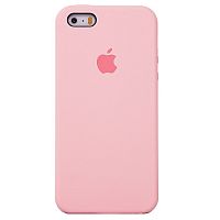 Задняя накладка Soft Touch для Apple iPhone 5/5S/SE бледно-розовый
