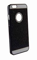 Накладка пластиковая с блеском и стразами iPhone 6 (4,7) черный