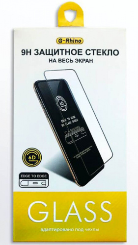 Противоударное стекло для Apple iPhone 13/13 Pro G-Rhino 6D черный
