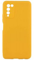 Силиконовый чехол для Huawei Honor 10X Lite матовый желтый