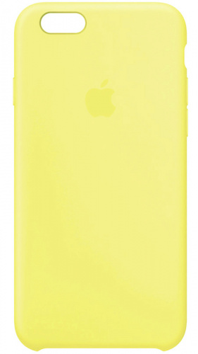 Задняя накладка Soft Touch для Apple iPhone 6/6S лимонный