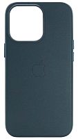 Силиконовый чехол MagSafe для Apple iPhone 13 Pro кожа синий